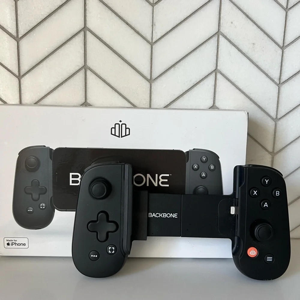 Black Mobile Gaming Controller for iPhone